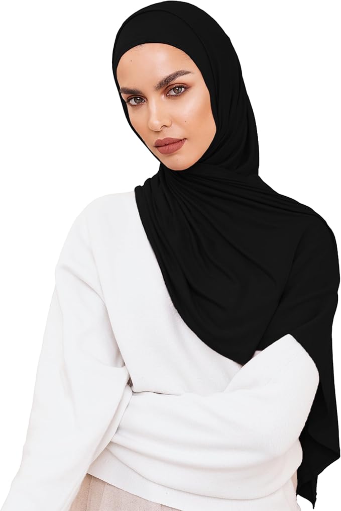 Black hijab shawl
